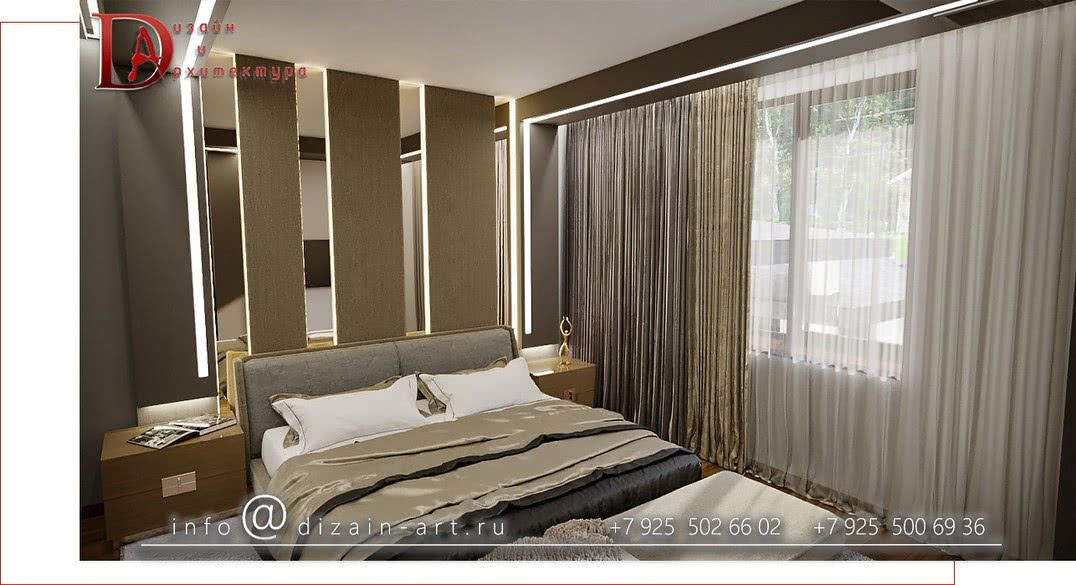 Дизайн стильной спальни