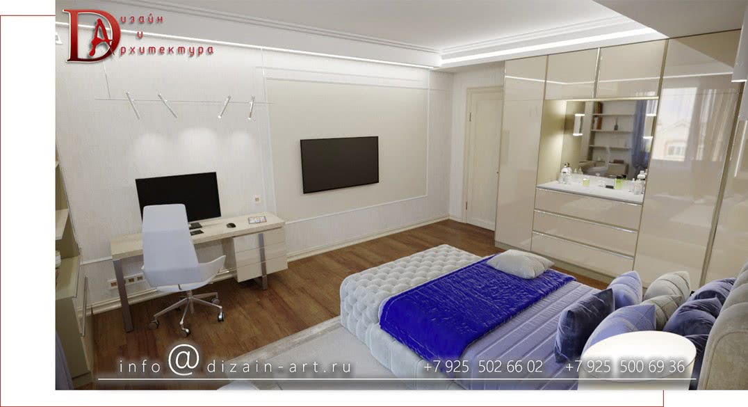 Дизайнерская спальня девочки в стиле ар-деко
